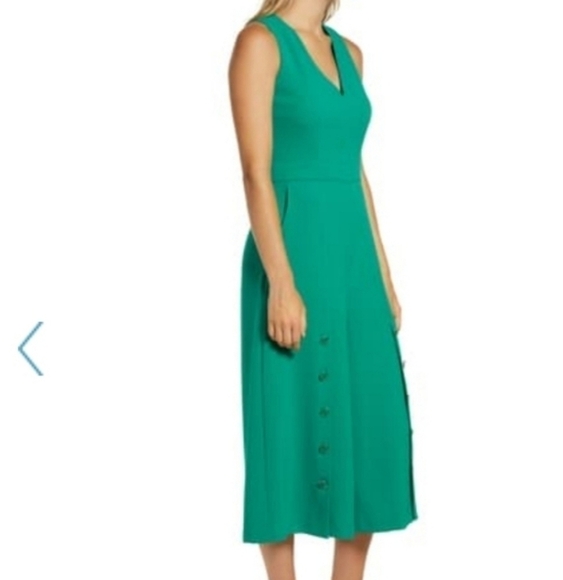 VINCE Camuto Button Detail Cropped  Jumpsuit - Picture 3 of 8